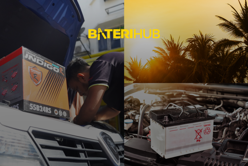 Cuaca Panas Malaysia Bateri Kereta cuaca panas BateriHub