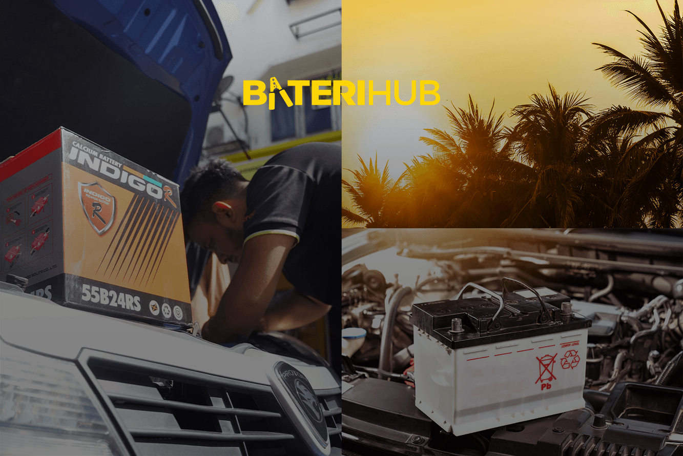 Cuaca Panas Malaysia Bateri Kereta cuaca panas BateriHub