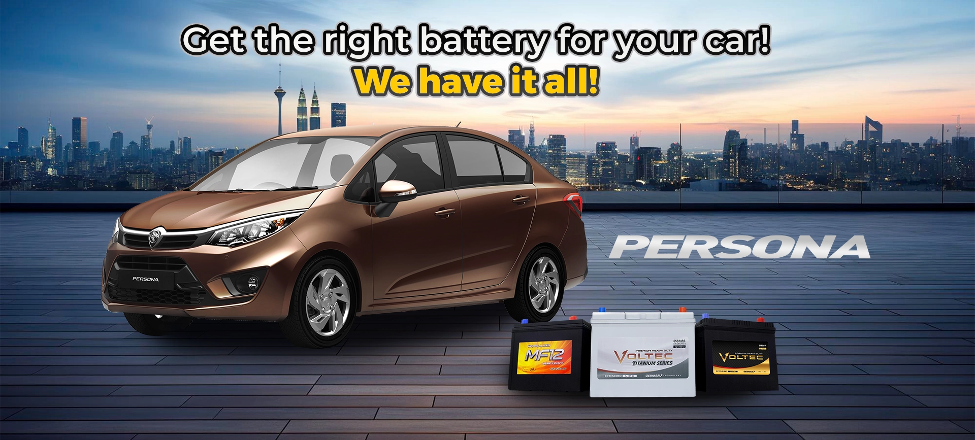 Proton persona car battery price
